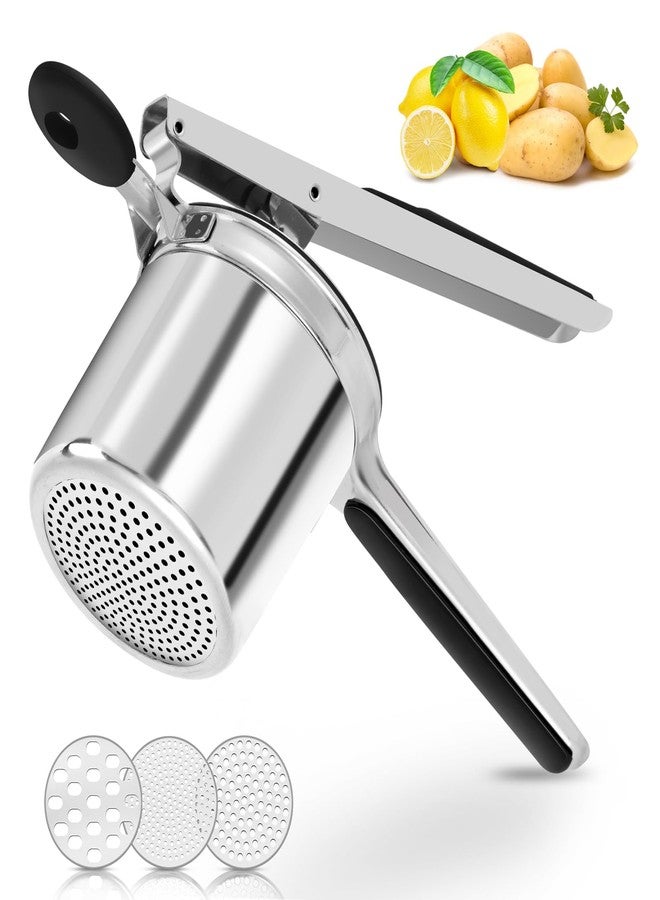 AHFLRITO Potato ricer, Heavy Duty Ricer for Mashed Potatoes, Large Potato Masher Stainless Steel with Ergonomic Handle, Efficiently for Fluffy Mashed Potatoes - Image 1