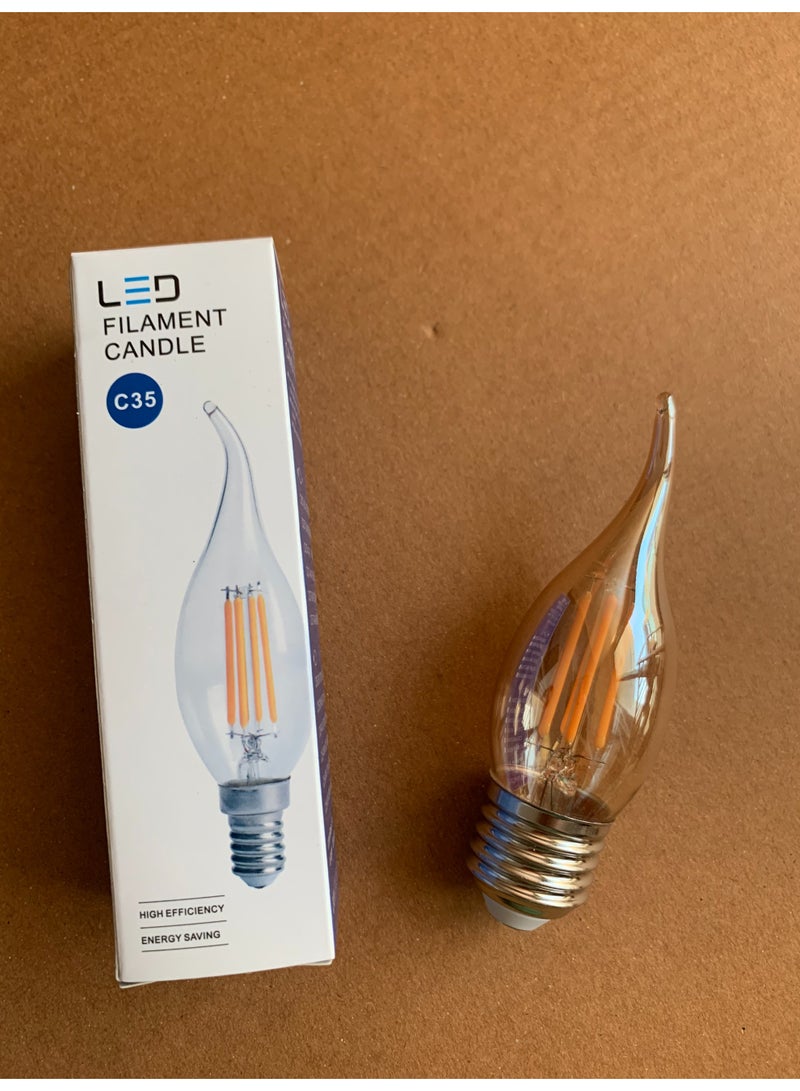 E27 Warm White LED Candle Light Bulb, Pack of 10 - Image 1