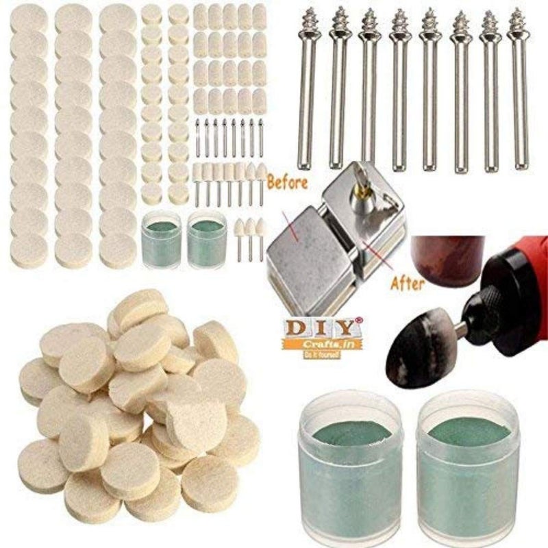 DIY Crafts Pack Of 25 Pcs Design No 1 Soft Wool Felt Polishing Pack Of 25 Pcs Design No 1 - Image 2