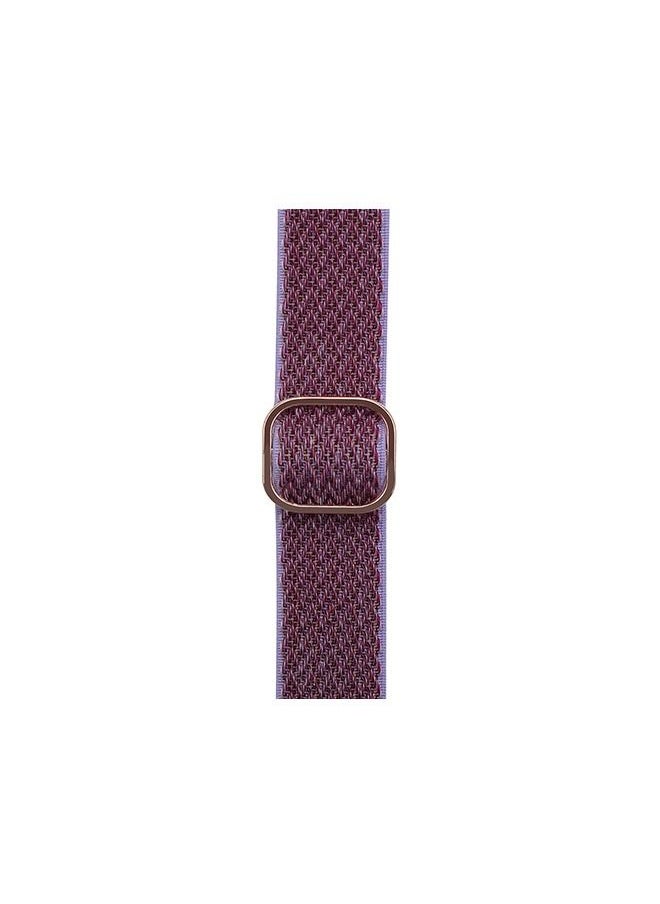 Generic - Braided Solo Loop Stretchy Strap Compatible with Apple Watch Band SE 42/44/45mm iWatch Series 7/6/5/4/3/2/1 - Image 1