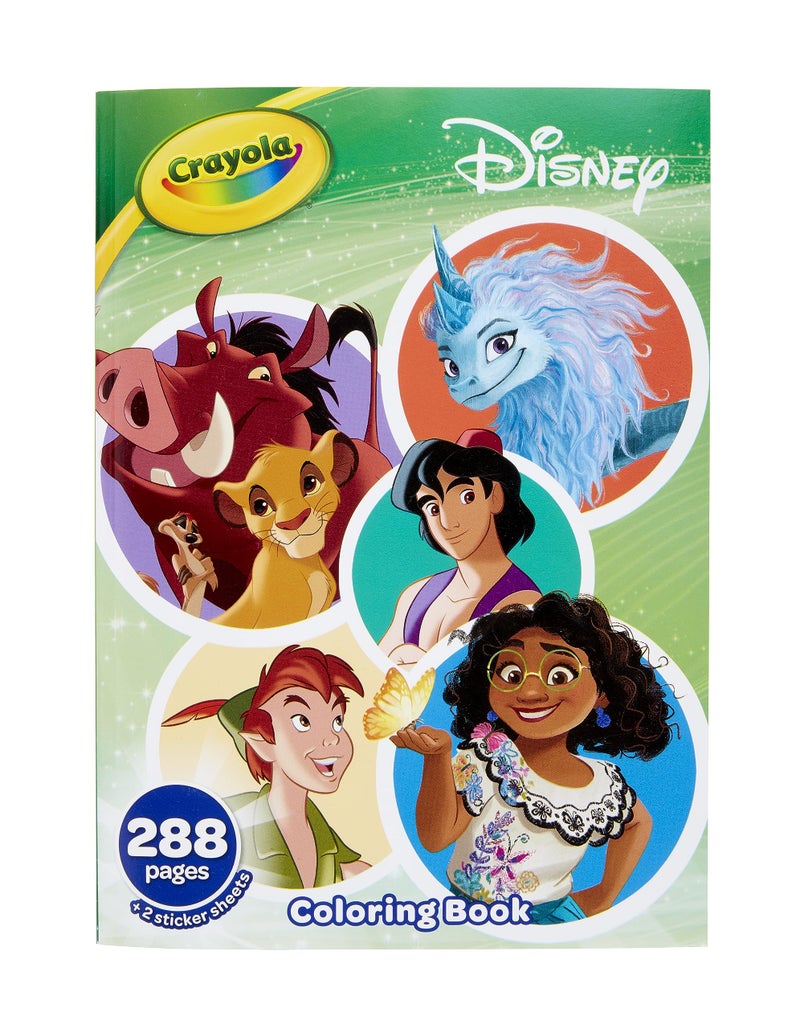 Crayola Coloring Book, Big Book of Disney Animation, 288 Coloring Pages, Gift for Kids, Age 3, 4, 5, 6 - Image 1