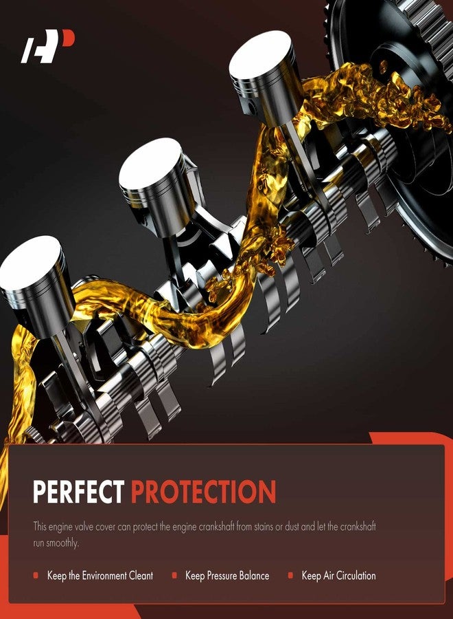 أ-بريميوم غطاء صمامات محرك A-Premium مع حشية، متوافق مع هيونداي إلنترا 2006-2010 وتيبورون 1997-2001 سعة 1.8 لتر و2.0 لتر - Image 3