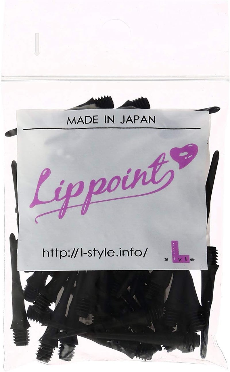 Dart Tips: Original Lippoint - Soft Tip Dart Points - 2BA Thread - Regular Length - Black