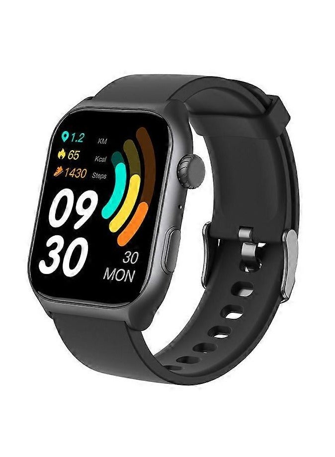 باس تيك ساعة ذكية للرجال GTS7Pro، شاشة AMOLED تعمل دائمًا، مكالمات بلوتوث، ساعة لياقة بدنية مقاومة للماء، متوافقة مع Android وiOS، - Image 1