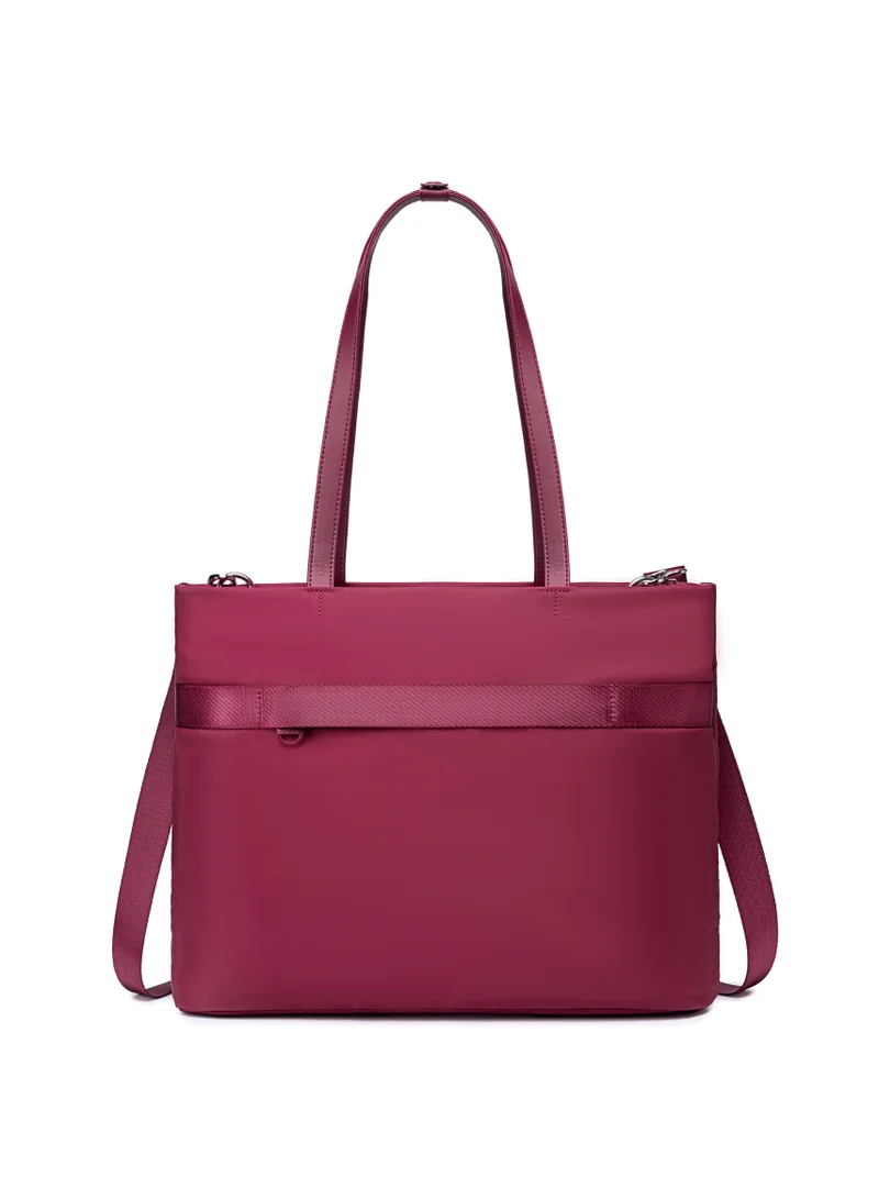 Chantria Burgundy Premium Lightweight Laptop Hand Bag for Women Water Resistant Multifunctional Laptop Sling Bag with Multiple Pockets for Casual/Work/College/ School, CB00789-Burgundy for Women | Best Price UAE