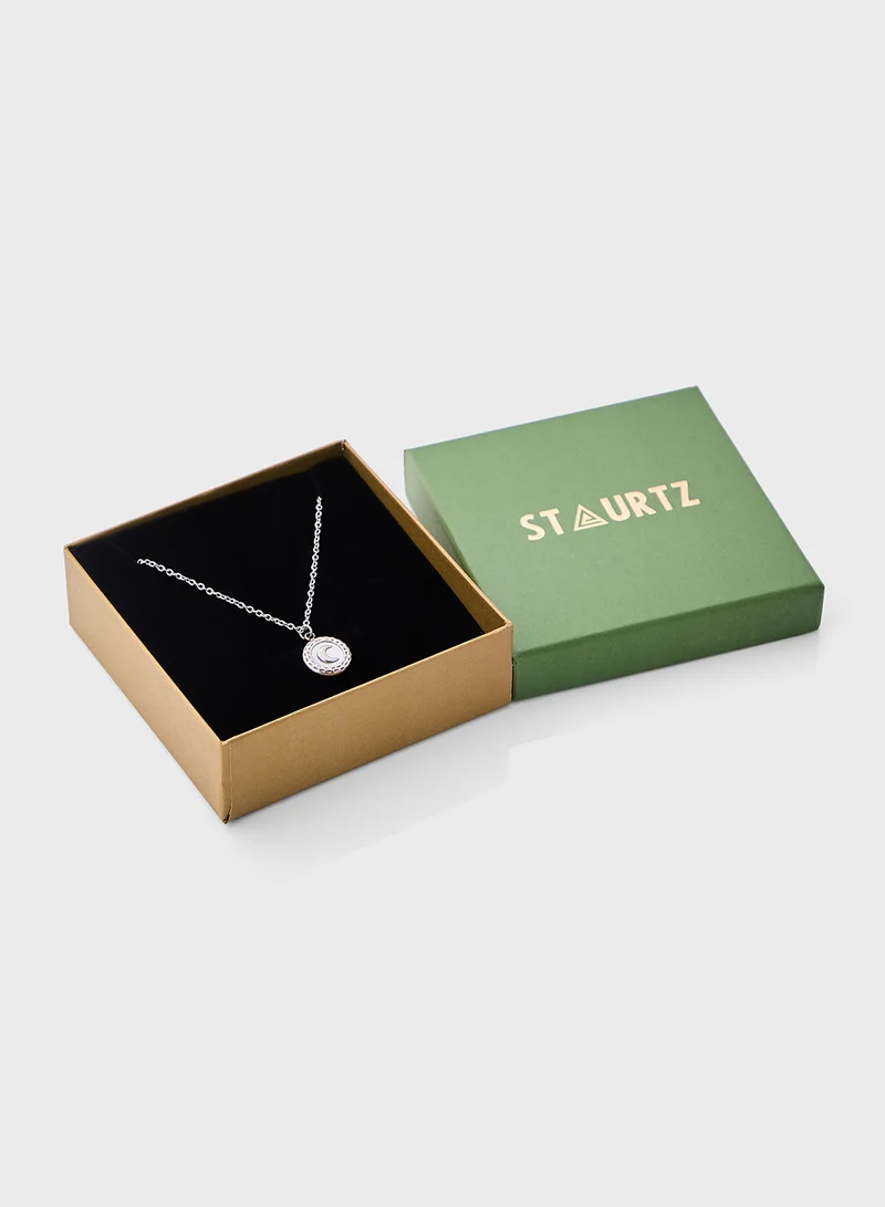 Staurtz Cresent Moon Necklace