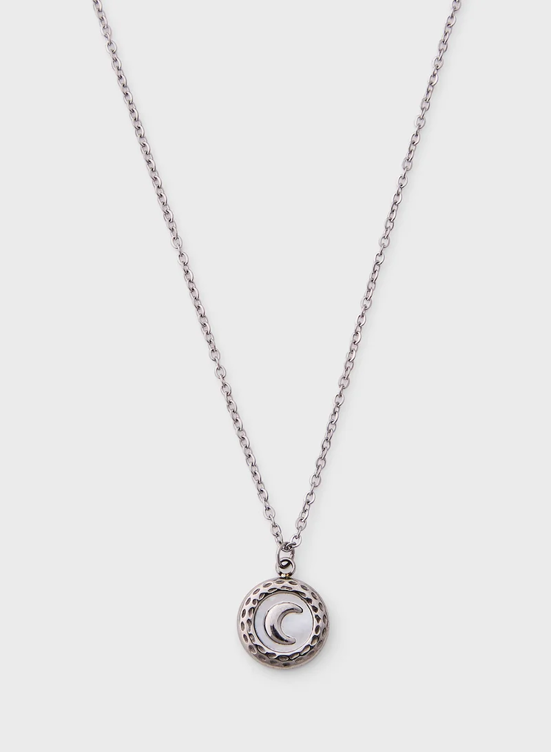 Staurtz Cresent Moon Necklace