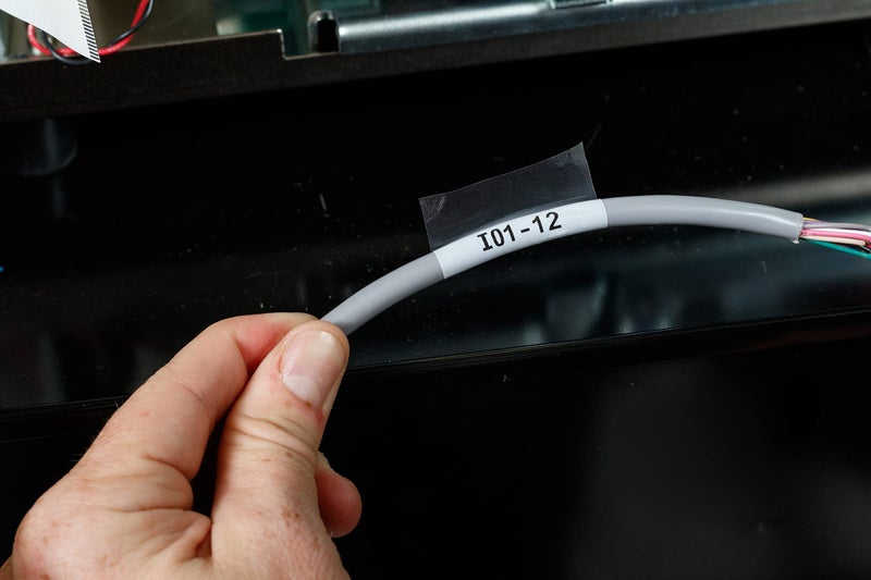 Brady Authentic (M21-1000-427) Self-Laminating Wire Wrap for Control and Electrical Panels, Datacom Cable Labeling, Black on White-For M210, M210-LAB, M211, BMP21-PLUS and BMP21-LAB Printers, 1"W 14'L - Image 3