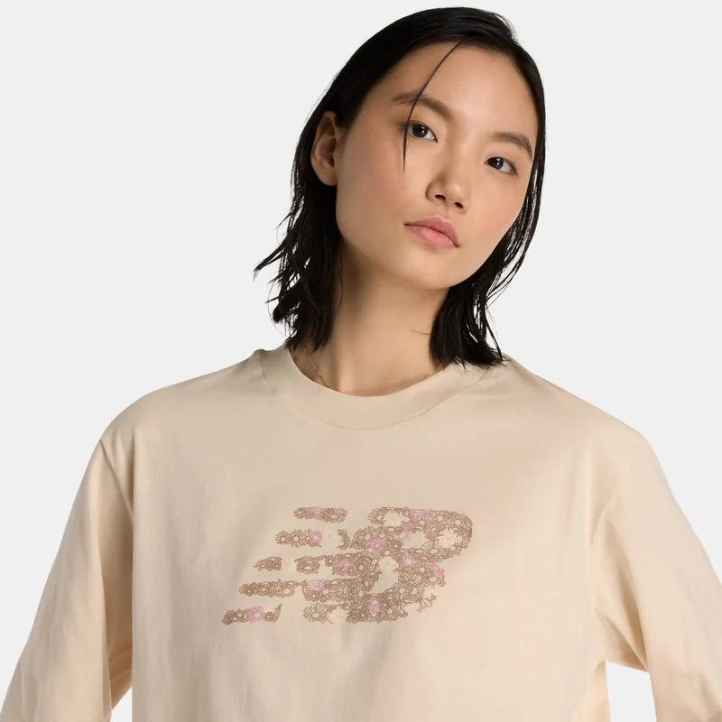 New Balance Brown Women's Flower Logo Sweatshirt for Women | Best Price UAE