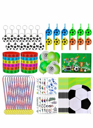 Football Party Bags Fillers Party Supplies, Football Key Rings, Wristbands, Tattoos, Whistles, Balloons, Gift Bags, Winner Medals Football Party Favors for Kids Boys Girls Birthday Gift, 87 Pcs - pzsku/ZE04EF97F00799FFD794EZ/45/_/1698474171/816e6561-e20c-49d1-992e-55ca828ec2fb