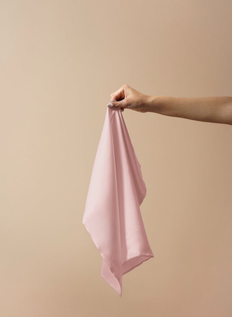 نيام غطاء وسادة حرير طبيعي ١٠٠٪ من نيام (مفرد)، مصنوع من ألياف التوت، مثالي للعناية بالبشرة والشعر، ملمس ناعم وبارد، مقاس ٤٨.٥ X ٧١ سم، غطاء الوسادة الحرير متوفر بألوان متعددة. - Image 4