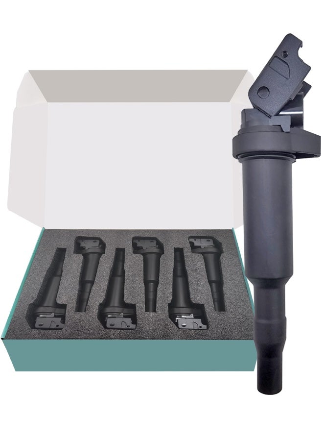 Generic 6 Piece Set Ignition Coil Pack for BMW 128i 135i 335i 325i 328i 330i E60 M5 525xi 528i N54 X3 X5 X6 Z4 2001-2016 Replacement 0221504470 00044 12137594937 12137562744 12137571643  - Image 2