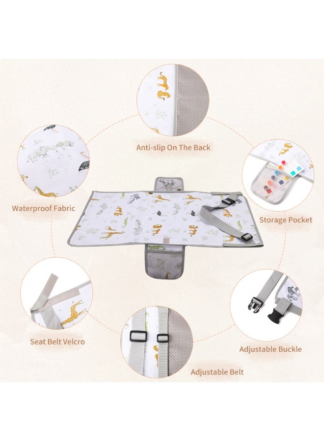 انسولار سرير طائرة للأطفال قابل للطي وممدد للمقعد، مسند أقدام سفر للأطفال الصغار قابل للتعديل ومحمول وأرجوحة للرحلات الجوية، سرير نوم خفيف الوزن للطائرة وسجادة لعب لمقعد السيارة للرضع - Image 3