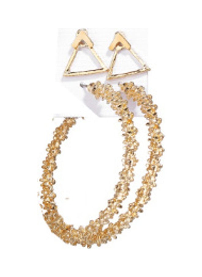 NIBEMINENT - Pair Of 6 Ear Studs And Hoop Earrings Set - Image 1