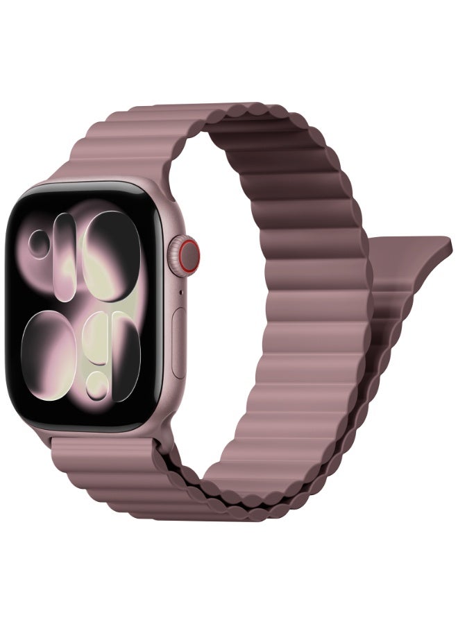 Magnetic Sport Bands for Apple Watch Band 42mm 44mm 45mm 46mm iWatch bands for Women Men,Silicone Loop Strap Wristband for Apple Watch Series 11 10 9 8 7 6 5 4 3 SE 3/2nd Ultra/3/2 49mm - Image 1