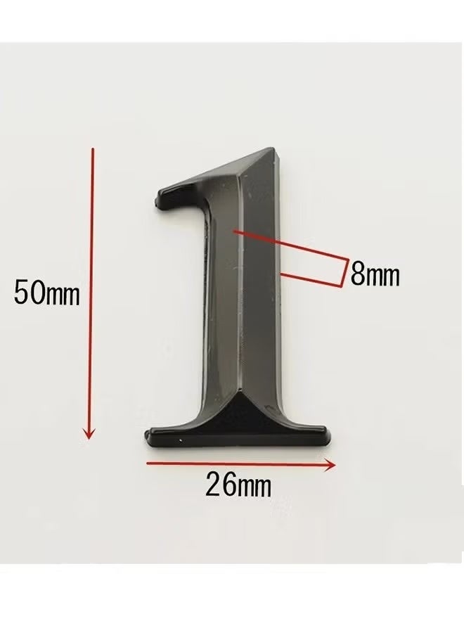 3D Mailbox Numbers 0-9 Self-Adhesive 2 Inch Address Number Stickers Door House Numbers Style Street Mailbox Sign for Apartment Home Office - Image 3