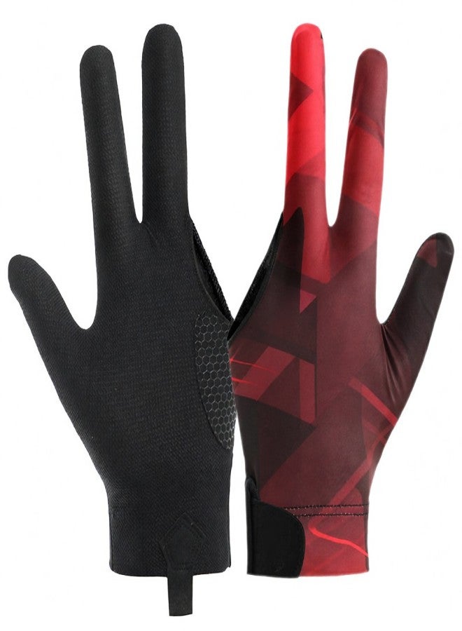 Pool Player Gloves Comfortable Billiard Glove 3 Finger Pool Gloves Lightweight Pool Table Glove - Image 1