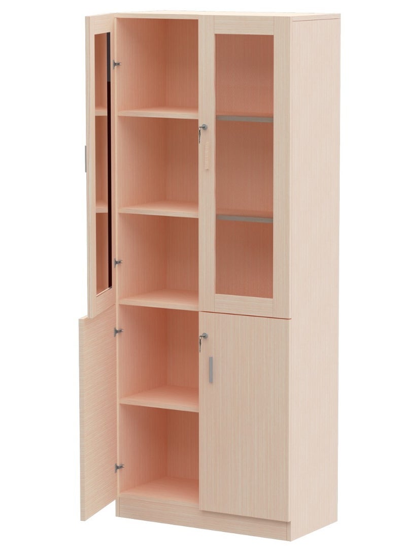 Mahmayi Mahmayi Carre 1123 Oak Full Height Bookshelf  - Image 1