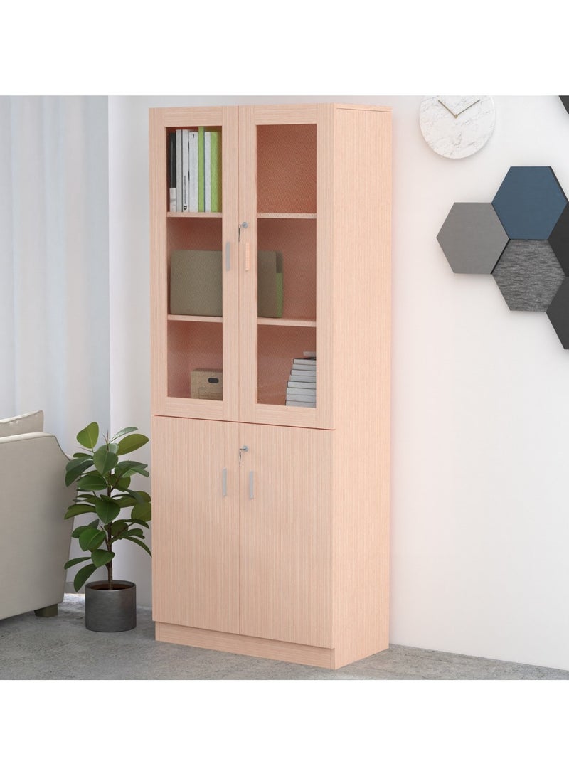 Mahmayi Mahmayi Carre 1123 Oak Full Height Bookshelf  - Image 2
