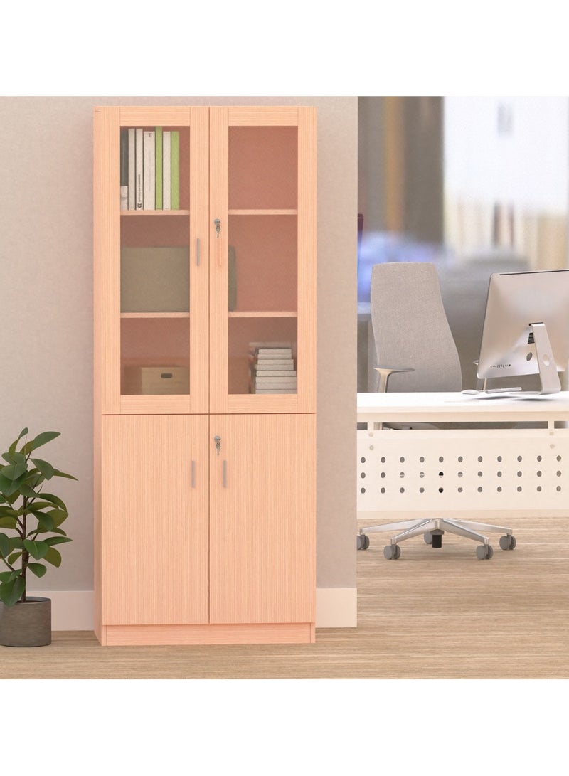 Mahmayi Mahmayi Carre 1123 Oak Full Height Bookshelf  - Image 3