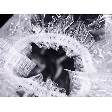 SNNP 200pcs Clear Ear Protectors Waterproof Ear Covers for Hair Dye, Shower, Bathing Ear Protection from water - Image 5