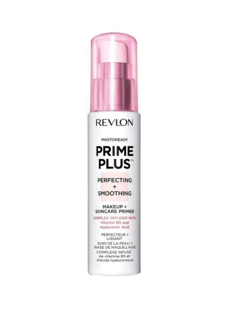 Revlon Face Primer, PhotoReady Prime Plus Face Makeup for All Skin Types, Blurs & Fills in Fine Lines, Infused with Vitamin B5 and Hyaluronic Acid, Perfecting & Smoothing, 1 Oz Clear - Image 1
