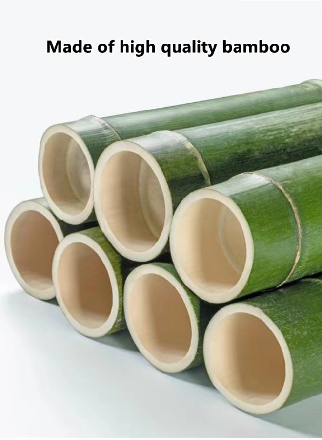 كوتيس خزانة ملابس، خزانة تخزين، منظم ملابس مع ستائر، من الخيزران، 150×43×160 سم - Image 5