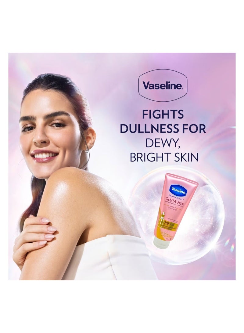 Vaseline Gluta Hya Dewy Radiance Lotion Bright 290ml - Image 4
