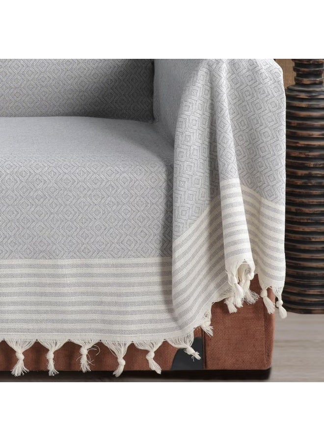 Vagonik Trend Organic Buldan Cloth Covering the Arms King Size 180 x 300 cm Sofa Couch Sofa Bed Cover - Image 2