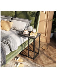 Chulovs Side Table End Table Living Room C Shaped Table for Sofa Couch and Large Desktop C Table for Bedroom with Sturdy Metal Legs  - Image 5