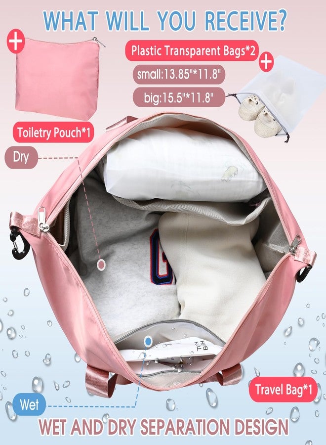 jollylife Gym Bag for Women: Travel Tote Duffel Bag with Yoga Mat Holder, Shoe Compartment, USB Charging Port, Trolley Sleeve, Plus Toiletry Pouch,Weekender Carry Luggage,Traveling Getaways Workout(Extra Large) - Image 4