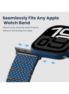 PITAKA PITAKA Apple Watch Series 10 Case, Exquisite Minimalist Slim Apple Watch Series 10 46mm Case, Aramid Fiber Woven Air Case - Moonrise  - Image 3