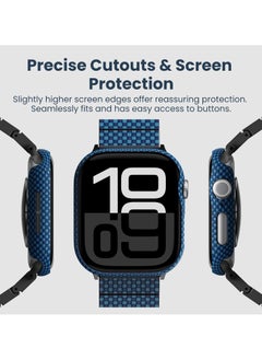 PITAKA PITAKA Apple Watch Series 10 Case, Exquisite Minimalist Slim Apple Watch Series 10 46mm Case, Aramid Fiber Woven Air Case - Moonrise  - Image 4