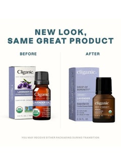 Cliganic Organic Lavender Essential Oil 10ml, 100% Pure Natural Undiluted, For Aromatherapy  - Image 2