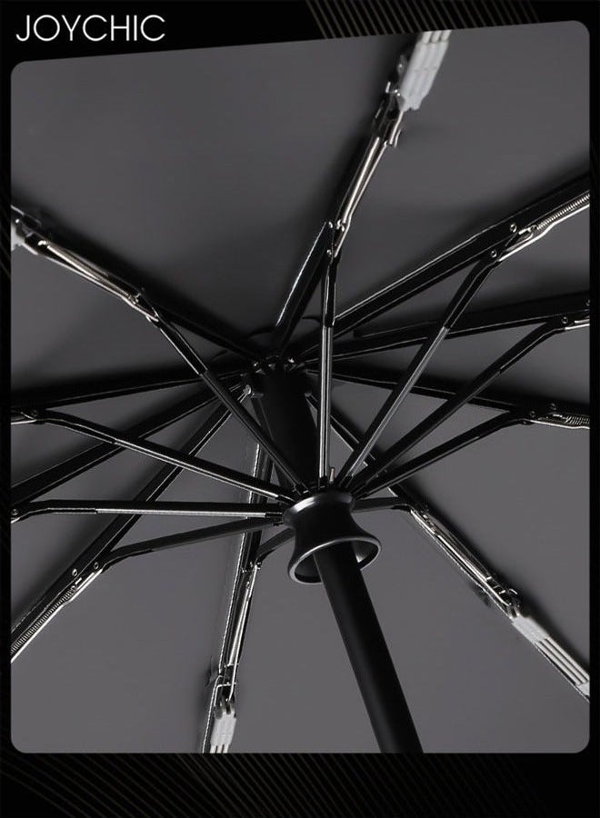 Joychic مظلة قابلة للطي مع مشبك حلقي أوتوماتيكي خفيفة الوزن وقوية 10 عظام مظلة سفر محمولة للمطر في الهواء الطلق - Image 4