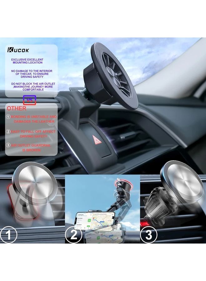 حامل هاتف سيارة مضاد للاهتزاز المغناطيسي لمرسيدس GLA X156 CLA C177 - Image 5