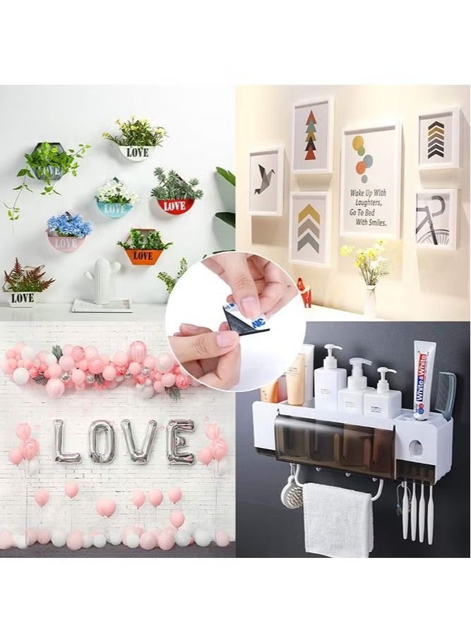 3M 100 Pack Square Double Sided Foam Adhesive Tape Black - Image 5