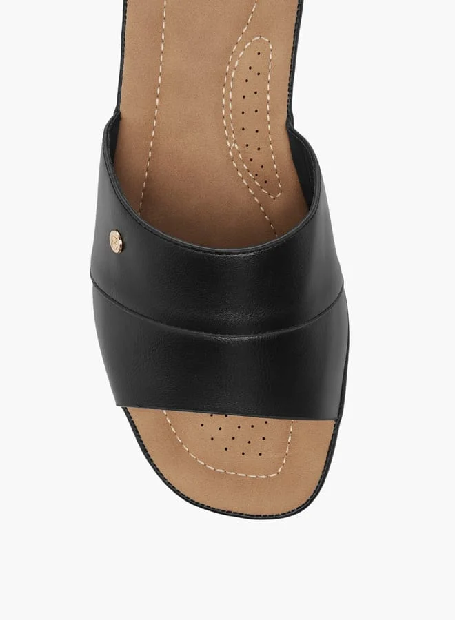 Flora Bella By Shoexpress Women Slip-On Sandals with Wedge Heel