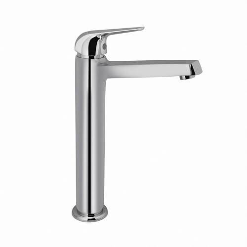 JAQUAR Continental Prime Series Table Mounted Tall Boy HOT and Cold Basin Mixer (Chrome) | TOP Lever, Brass Body Water Tap/Faucet/Cock for Bathroom | COP-CHR-005BPM - Image 1