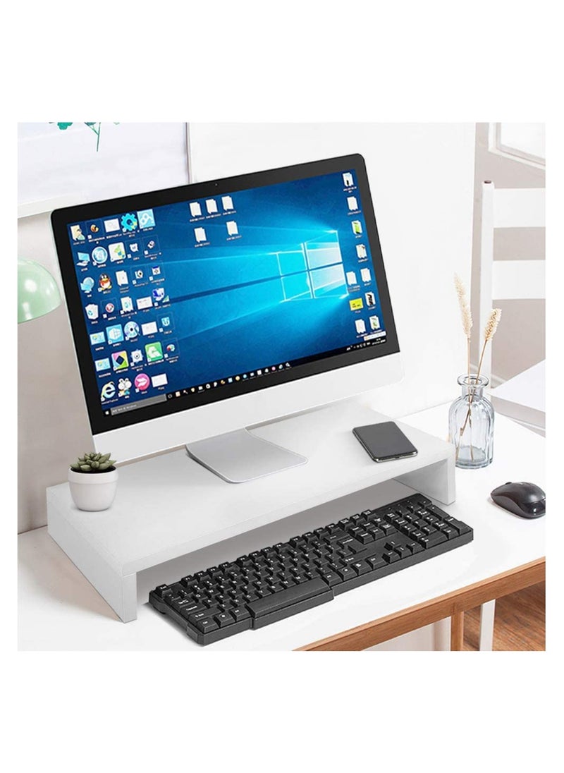 Eworld Monitor Stand Screen Riser for Laptops Printers TV and Notebooks Organizer Shelf  - Image 2