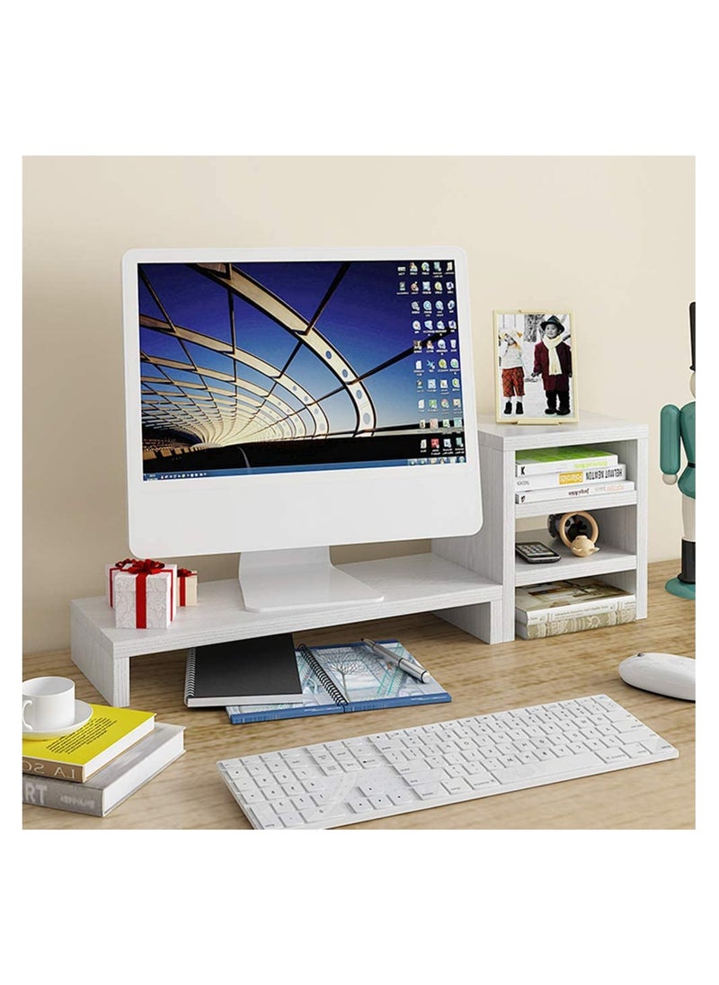 Eworld Monitor Stand Screen Riser for Laptops Printers TV and Notebooks Organizer Shelf  - Image 4