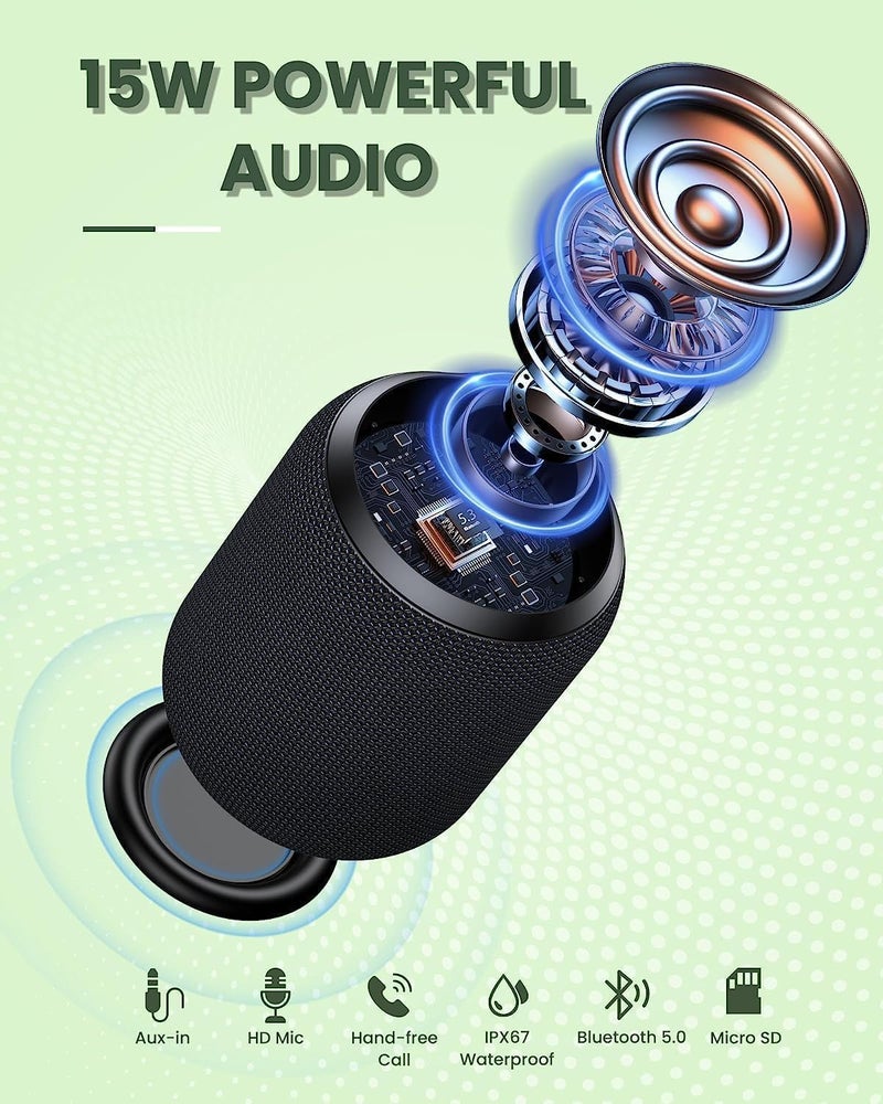 NOTABRICK Bluetooth Speaker IPX67 Waterproof Portable Speakers - Image 5