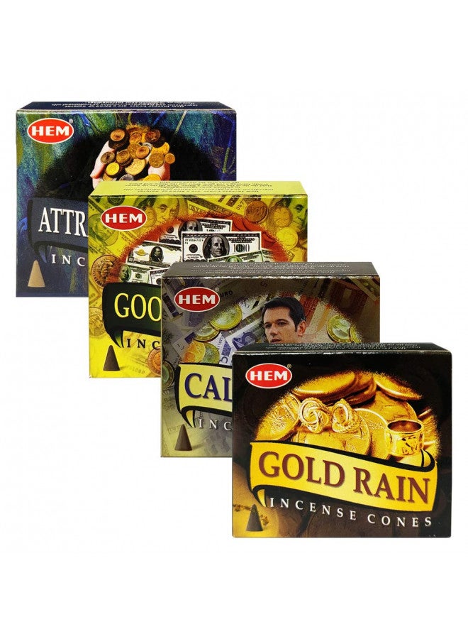 TRUMIRI Hem Incense Cones Variety Pack #1 And Cone Incense Burner Bundle With 4 Money Luck And Business Themed Fragrances - Image 2