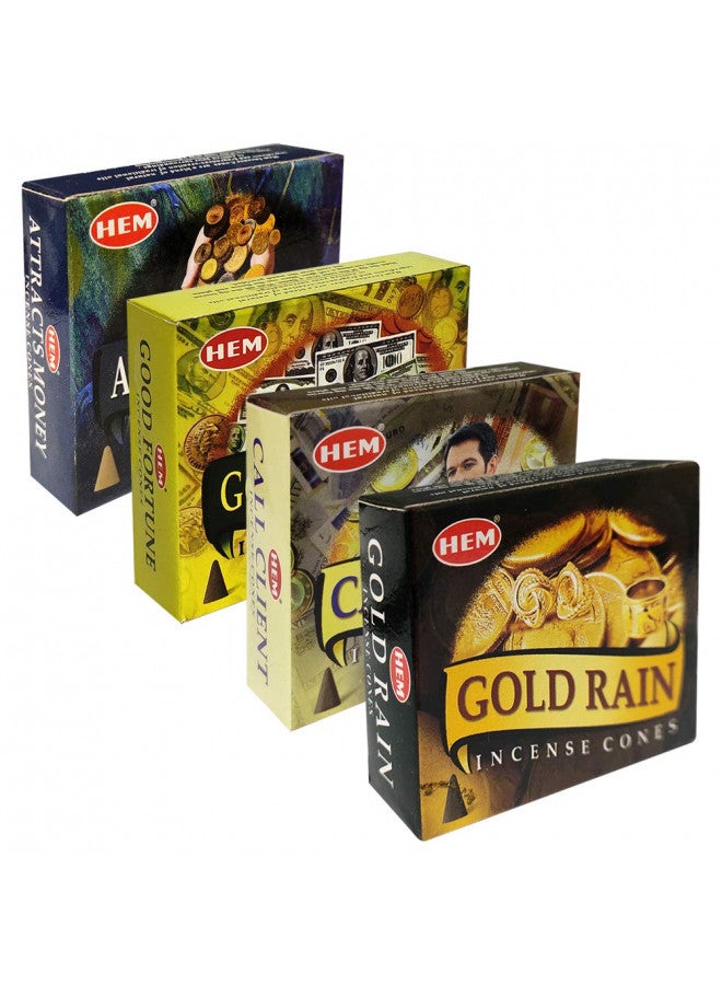 TRUMIRI Hem Incense Cones Variety Pack #1 And Cone Incense Burner Bundle With 4 Money Luck And Business Themed Fragrances - Image 3