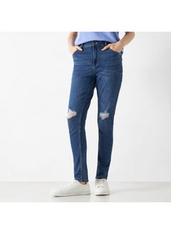 Lee Cooper Lee Cooper Super Skinny Fit Distressed Jeans  - Image 1