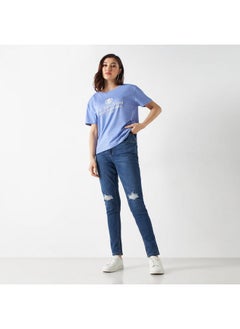Lee Cooper Lee Cooper Super Skinny Fit Distressed Jeans  - Image 2