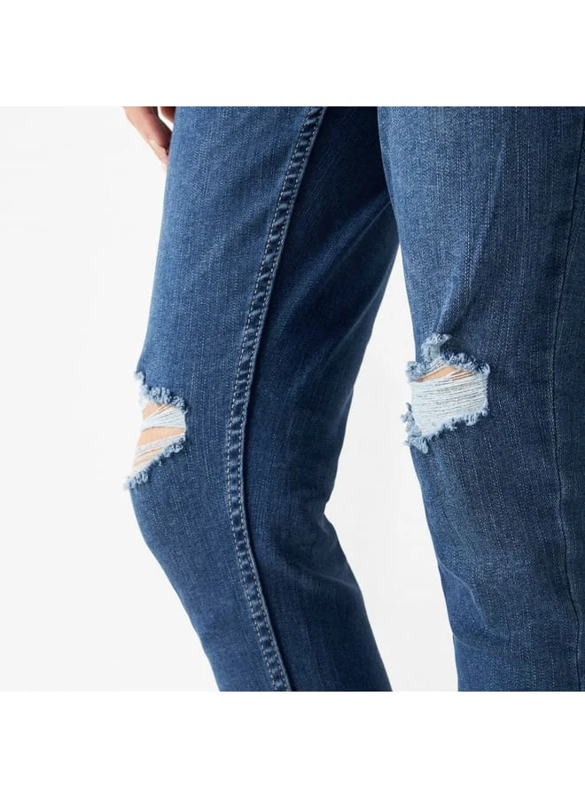 Lee Cooper Lee Cooper Super Skinny Fit Distressed Jeans