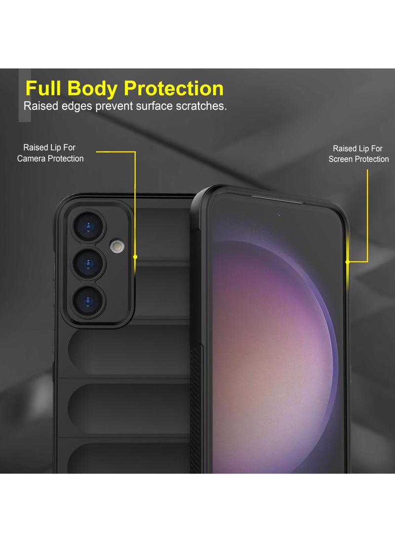 Generic - Premium Protection Back Silicone Case Compatible with Samsung Galaxy A05S Magic Shield Shockproof Case with Camera Protection (Black) - Image 1