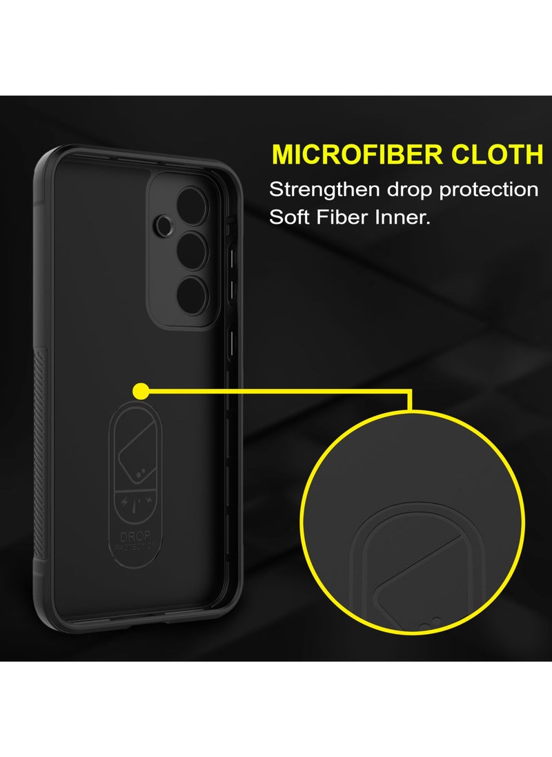 Generic - Premium Protection Back Silicone Case Compatible with Samsung Galaxy A05S Magic Shield Shockproof Case with Camera Protection (Black) - Image 1