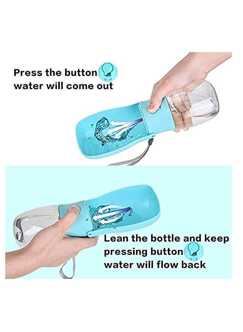 واي آند دي Dog Water Bottle - Foldable Dispenser for Walking, Portable Pet Travel, BPA Free Cat, Rabbit,Puppy and Other Animals(10 Oz) - Image 5